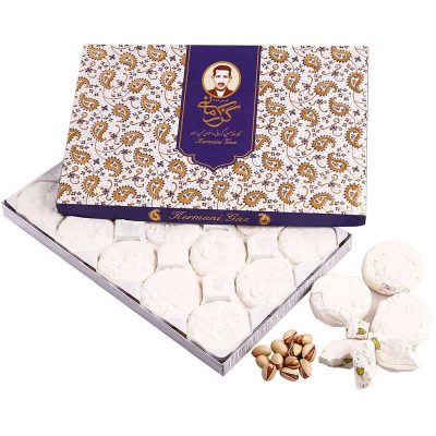 گز کرمانی 28 درصد مخلوط مغز پسته و بادام آردی - 450 گرم