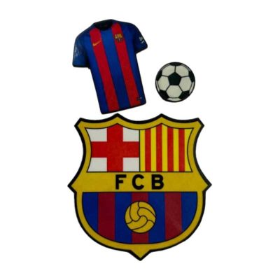 تاپر کیک فوتبالی مدل بارسلونا