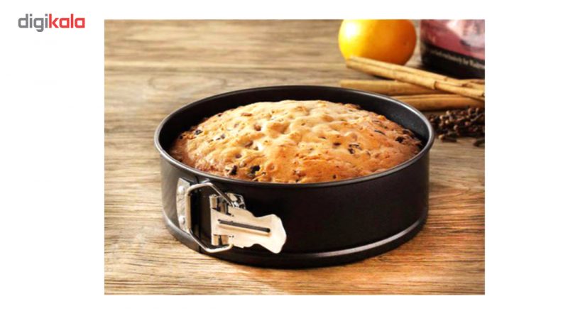 قالب کیک کمربندی ورق ضخیم مدل Round Deep Cake  مجموعه 3 عددی به همراه جا کلیدی طرح برج ایفل هدیه