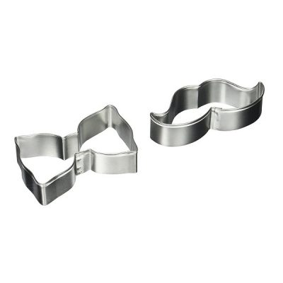 کاتر شیرینی پزی بهگز مدل سبیل و پاپیون مجموعه 2عددی