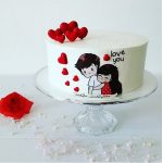 تاپر تزیین کیک به گز مدل Love