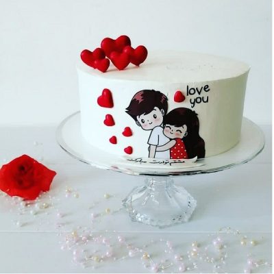 تاپر تزیین کیک به گز مدل Love