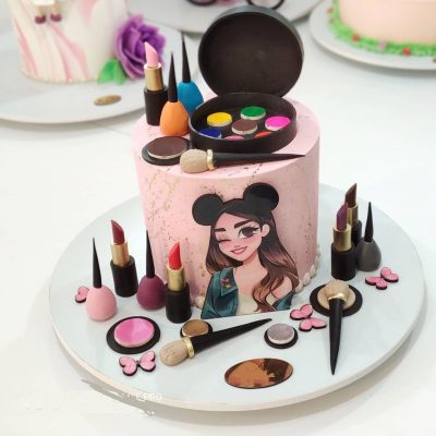 تاپر تزیین کیک به گز مدل دختر miki mouse