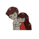 تاپر تزیین کیک به گز مدل Love