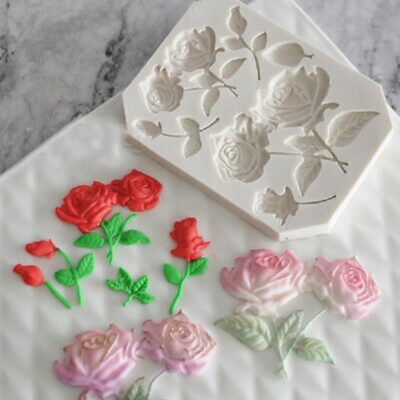 قالب فوندانت بهگز مدل Rose flower