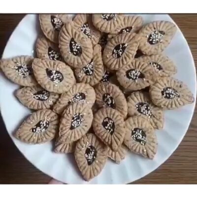 کاتر شیرینی پزی به گز مدل بته جقه مجموعه 2 عددی