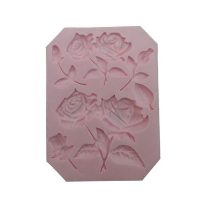 قالب فوندانت بهگز مدل Rose flower
