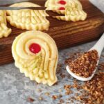 کاتر شیرینی پزی به گز مدل پر طاووس مجموعه 2 عددی