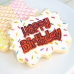 ابزار تزیین کیک به گز مدل استنسیل کوکی طرح Happy