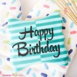 ابزار تزیین کیک به گز مدل استنسیل کوکی طرح Happy