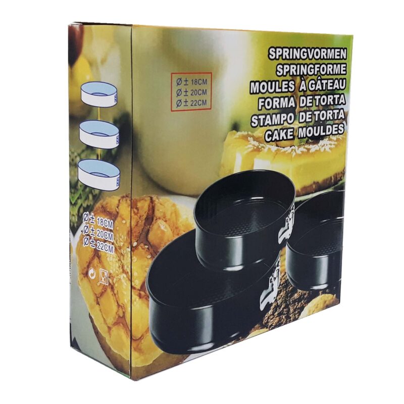 قالب کیک مدل کمربندی کد TBCP-3P مجموعه 3 عددی