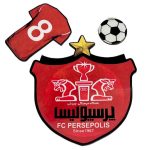 تاپر تزیین کیک بهگز مدل تیم پرسپولیس