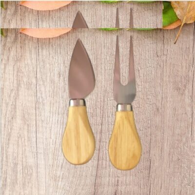 کارد و چنگال صبحانه خوری به گز مدل لوکس مجموعه 2 عددی