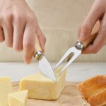 کارد و چنگال صبحانه خوری به گز مدل لوکس مجموعه 2 عددی