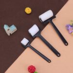 ابزار سفالگری به گز مدل غلطک چاپ طرح اسفنجی مجموعه 3 عددی
