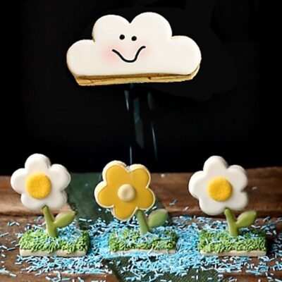 کاتر شیرینی پزی به گز مدل ابر مجموعه 4 عددی