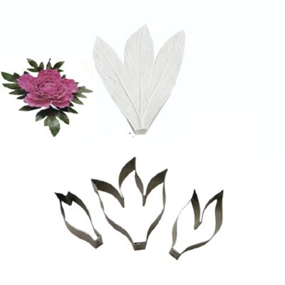 قالب فوندانت به گز مدل برگ گل پیونی مجموعه 4 عددی