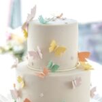 ابزار تزیین کیک به گز مدل پروانه مجموعه 12 عددی