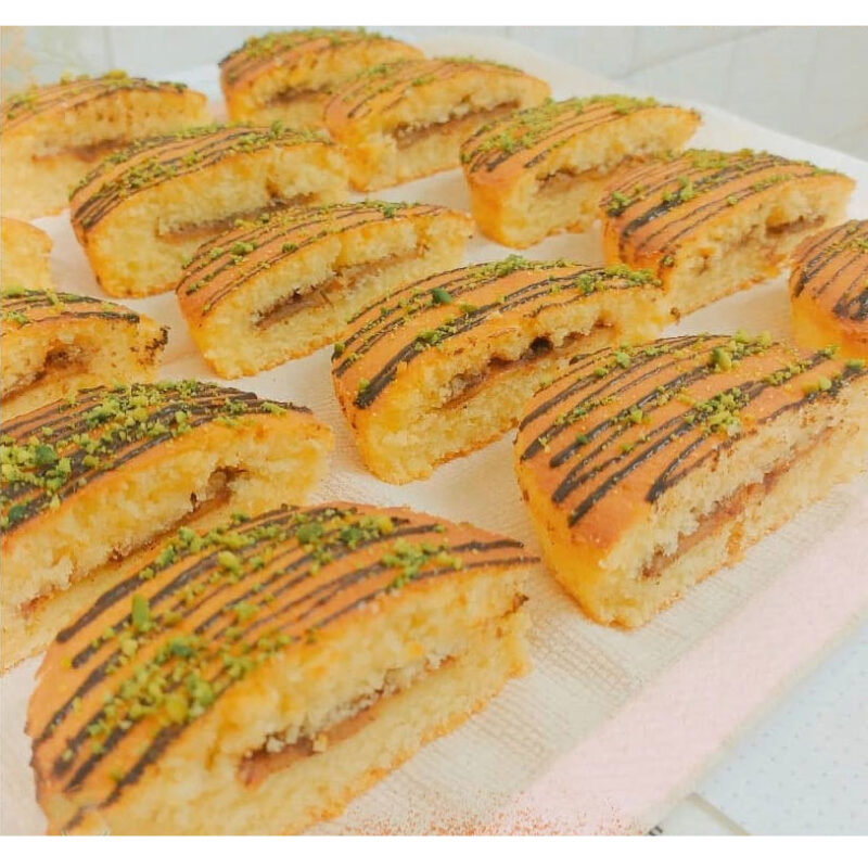 کپسول کاپ کیک و شابلون مدل پای سیب بسته 100 عددی