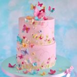 ابزار تزیین کیک به گز مدل پروانه مجموعه 12 عددی