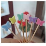 ابزار تزیین کیک به گز مدل پروانه مجموعه 12 عددی