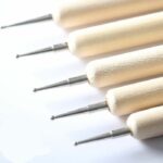 ابزار تزیین فوندانت به گز مدل داتینگ نقطه کوبی مجموعه 5 عددی