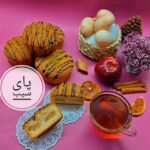 کپسول کاپ کیک و شابلون مدل پای سیب بسته 100 عددی