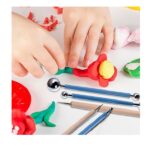 ابزار تزیین فوندانت به گز مدل داتینگ نقطه کوبی مجموعه 5 عددی
