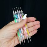 ابزار تزیین فوندانت به گز مدل قلم نقطه کوبی داتینگ مجموعه 5 عددی