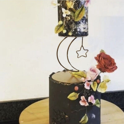 استراکچر کیک به گز مدل ماه و ستاره معلق