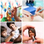 ابزار تزیین فوندانت به گز مدل قلم داتینگ و پیکر تراشی طرح دو طرفه مجموعه 5 عددی
