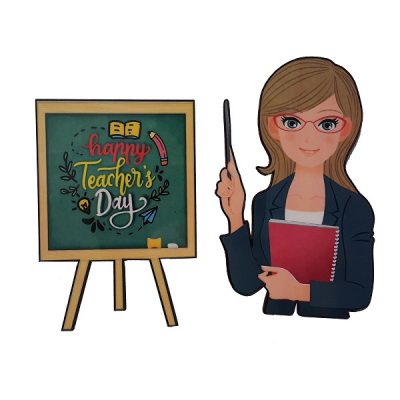 ابزار تزیین کیک به گز مدل خانم معلم مجموعه 2 عددی