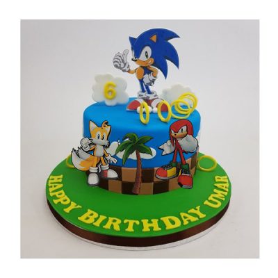 ابزار تزیین کیک به گز مدل سونیک و دوستان مجموعه 6 عددی