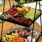 استند پذیرایی به گز مدل فینگر فود دو طبقه