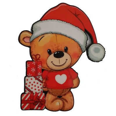 تاپر و ابزار تزیین کیک بهگز مدل خرس قرمز ولنتاینی