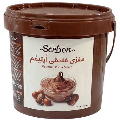 کرم کاکائو مغزی فندقی اپتیمم سوربن سطل 3 کیلویی