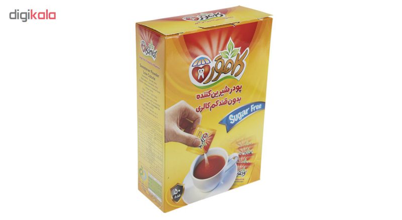 پودر شیرین کننده بدون قند کم کالری کامور بسته 50 عددی