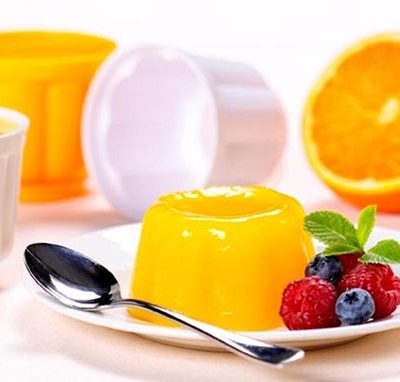 پودر ژله پرتقالی فرمند برای یک دسر خانگی