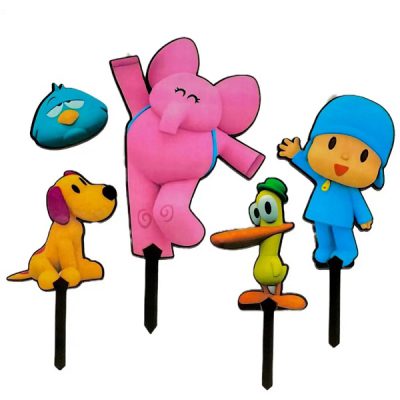 تاپر تزیین کیک مدل پوکویو و دوستان مجموعه 5 عددی