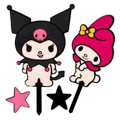 تاپر تزیین کیک کرومی و ملودی