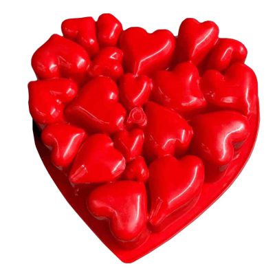 قالب ژله پلاستیکی مدل ولنتاین قلبی