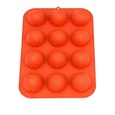 قالب سیلیکونی شیرینی ژله و دسر مدل پیچ 12 خانه