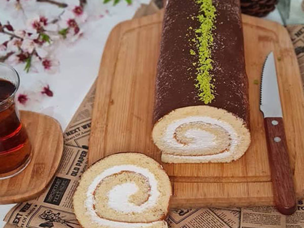 طرز تهیه شیرینی رولتی