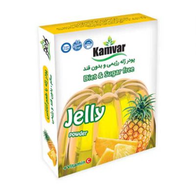 پودر ژله بدون قند با طعم آناناس کامور - 36 گرم