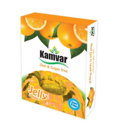 پودر ژله بدون قند با طعم پرتقال کامور - 36 گرم