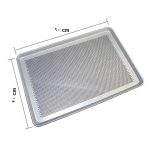 ابعاد سینی آلومینیوم مشبک موج مدل پانچ لبه بلند سایز 60×90