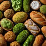 کاربرد پودر سوخاری رنگی سبز روشن فست فود