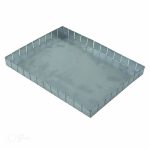 سینی اسلایسی مستطیل مدل مقسم دار گالوانیزه سایز 30×40