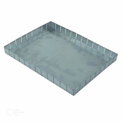 سینی اسلایسی مستطیل مدل مقسم دار گالوانیزه سایز 30×40