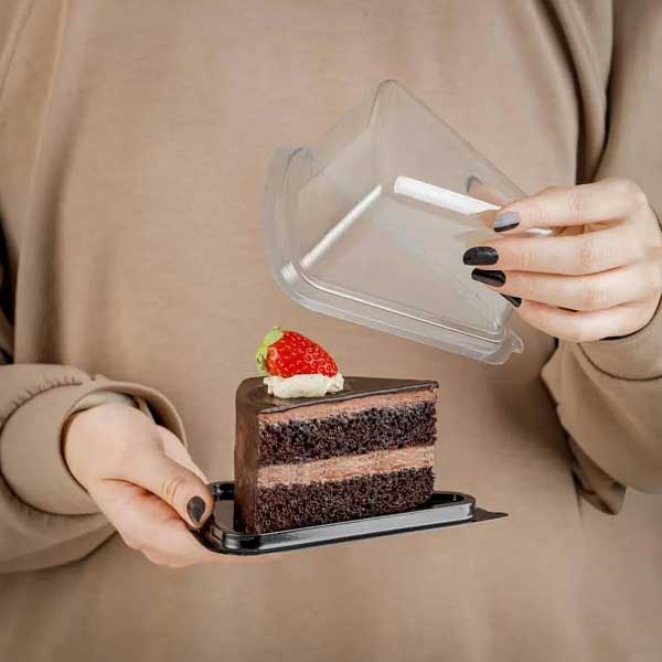 ظرف کیک خانگی اسلایس مثلثی